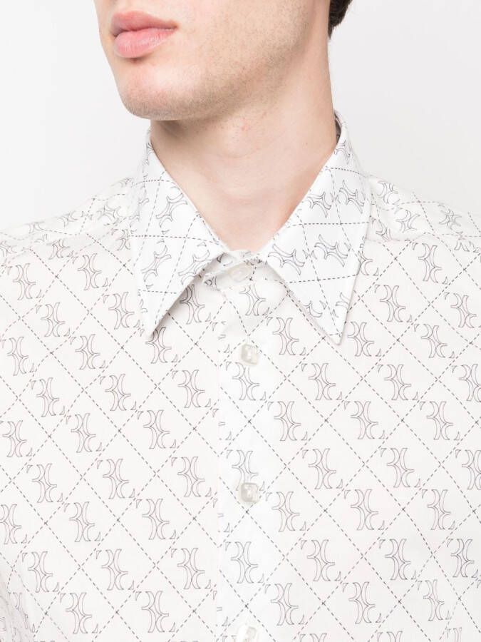 Billionaire Overhemd met print Wit