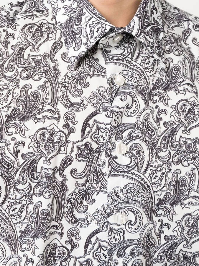 Billionaire Overhemd met paisley-print Wit
