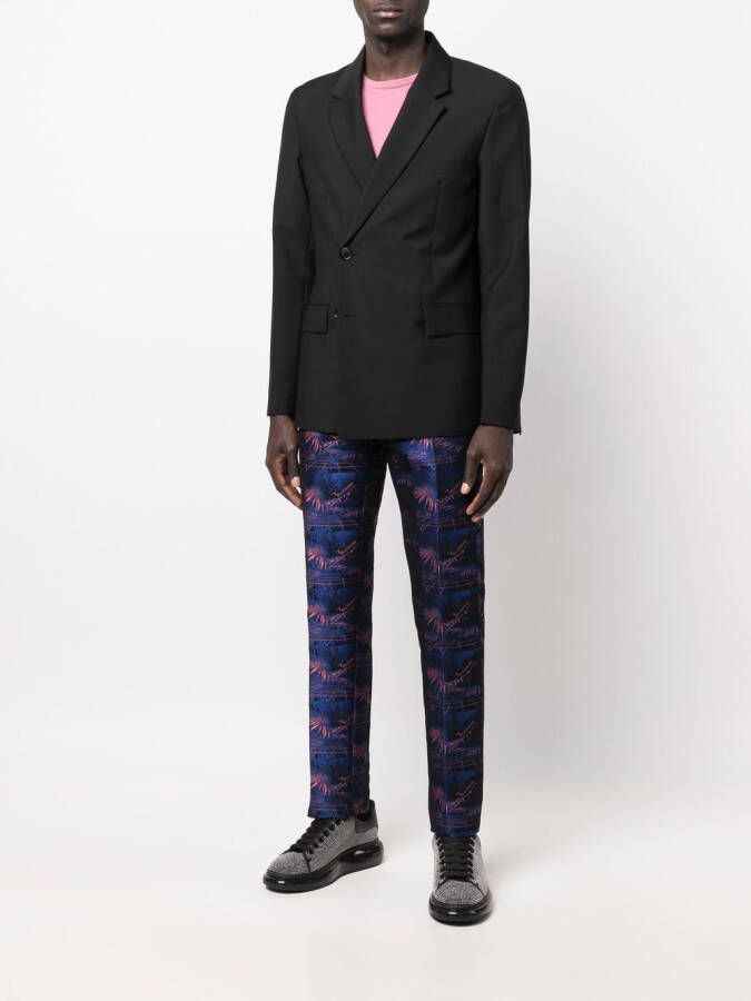 Billionaire Pantalon met logoprint Zwart