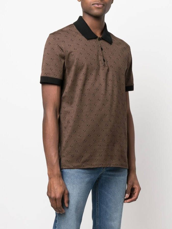 Billionaire Poloshirt met geborduurd logo Bruin