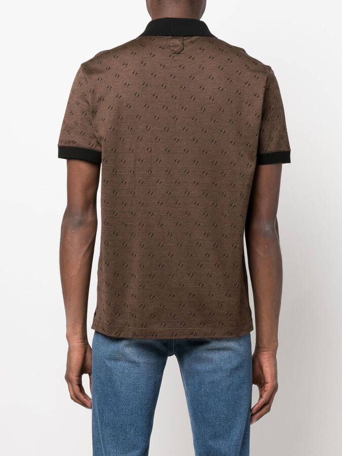 Billionaire Poloshirt met geborduurd logo Bruin