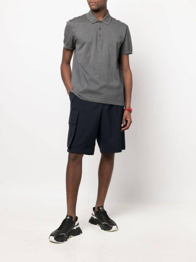 Billionaire Poloshirt met geborduurd logo Grijs