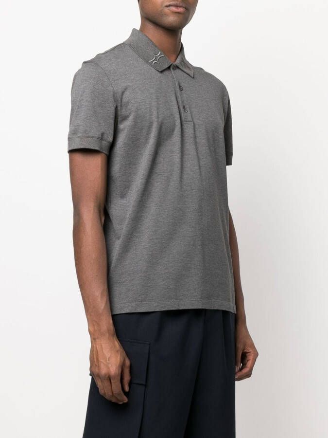 Billionaire Poloshirt met geborduurd logo Grijs