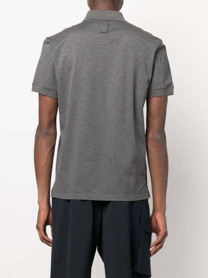 Billionaire Poloshirt met geborduurd logo Grijs