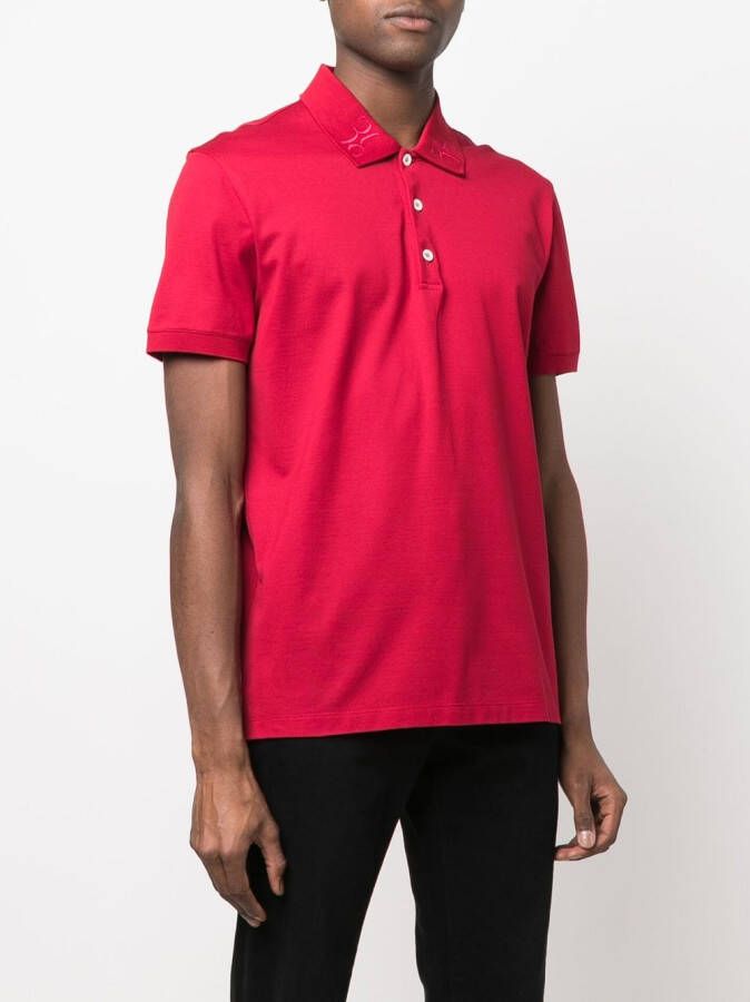 Billionaire Poloshirt met geborduurd logo Rood