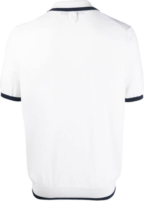 Billionaire Poloshirt met geborduurd logo Wit