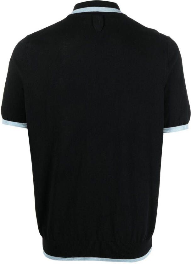 Billionaire Poloshirt met geborduurd logo Zwart