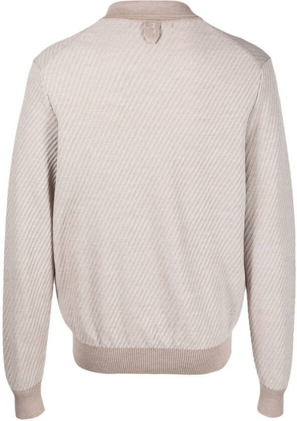 Billionaire Poloshirt met lange mouwen Beige