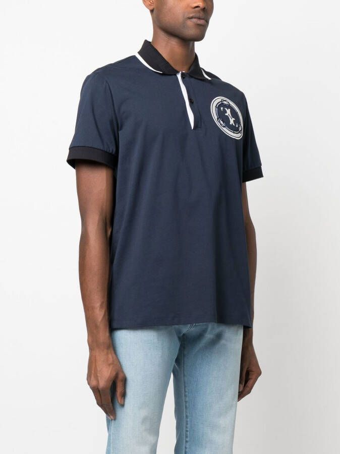 Billionaire Poloshirt met logopatch Blauw