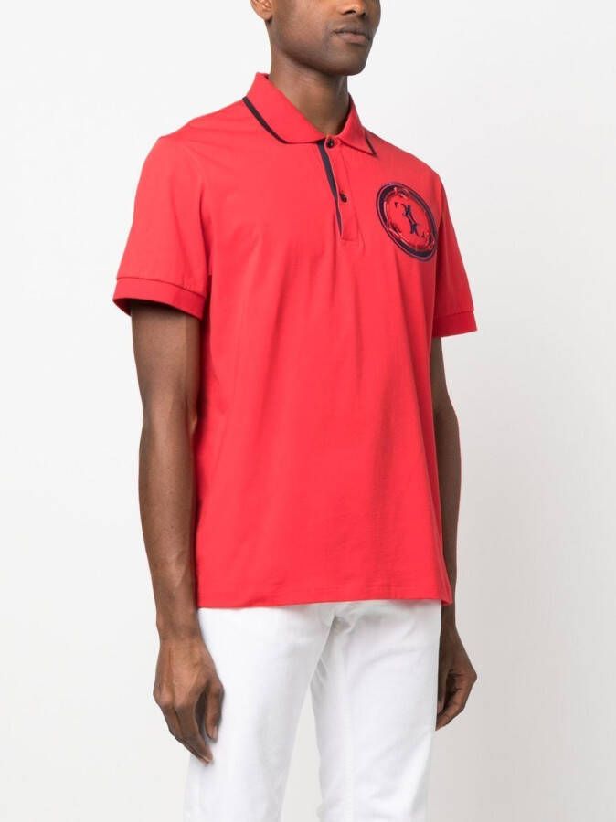 Billionaire Poloshirt met logopatch Rood