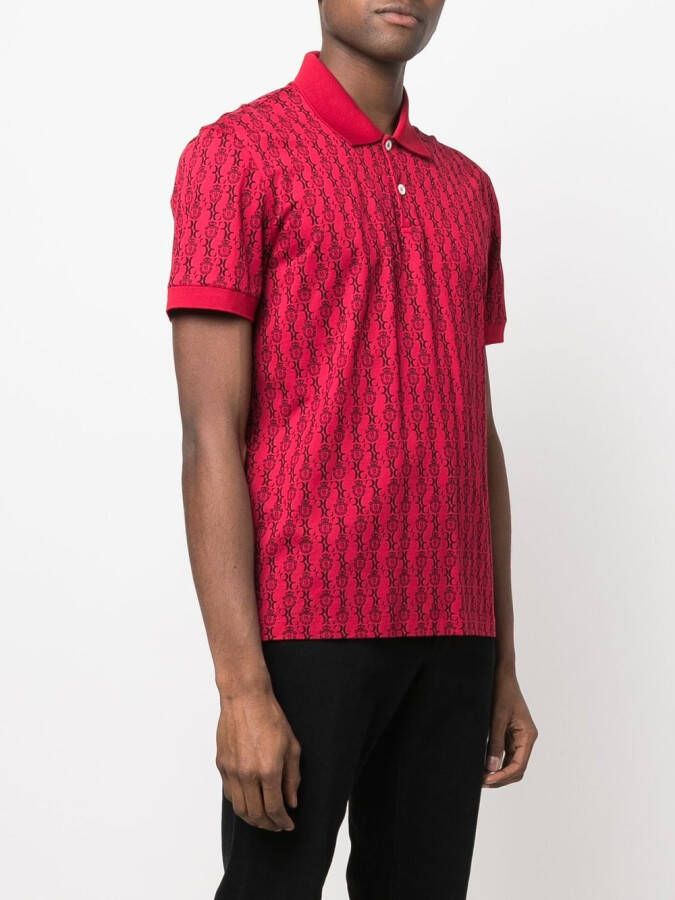 Billionaire Poloshirt met logoprint Rood