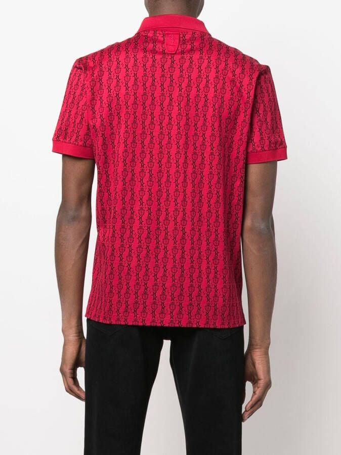Billionaire Poloshirt met logoprint Rood