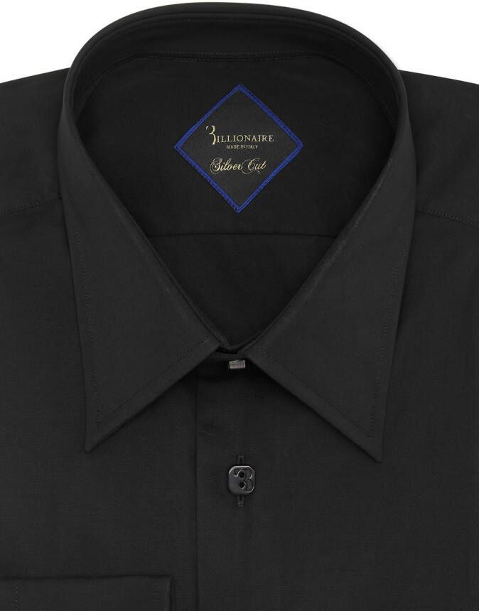 Billionaire Shirt met borduurwerk Zwart