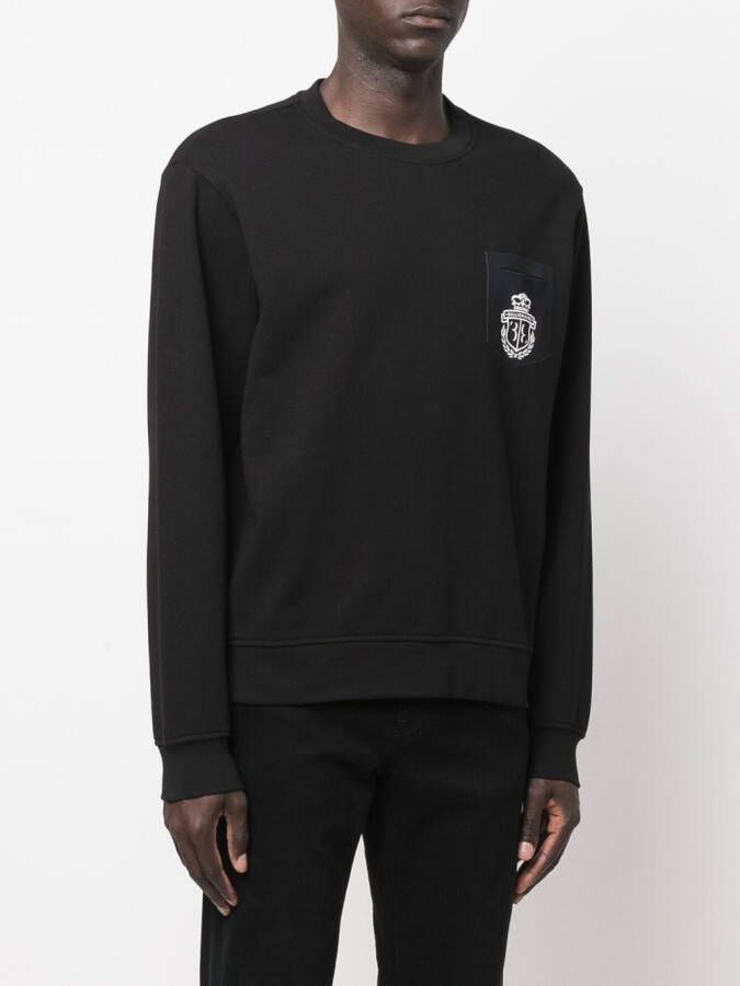 Billionaire Sweater met logo Zwart