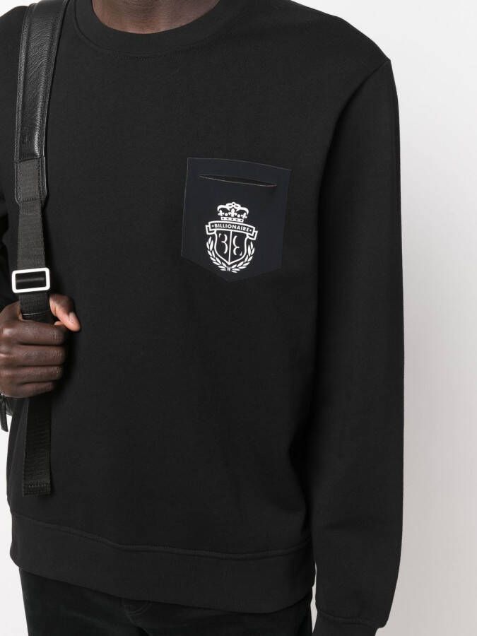 Billionaire Sweater met logo Zwart