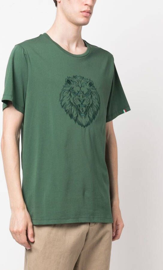 Billionaire T-shirt met borduurwerk Groen