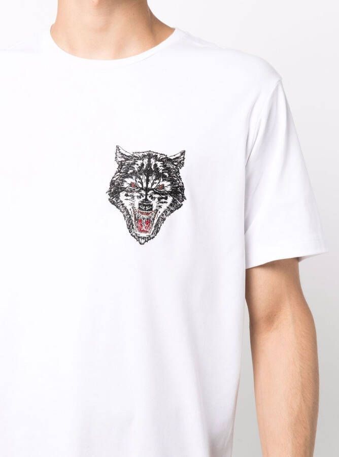 Billionaire T-shirt met borduurwerk Wit