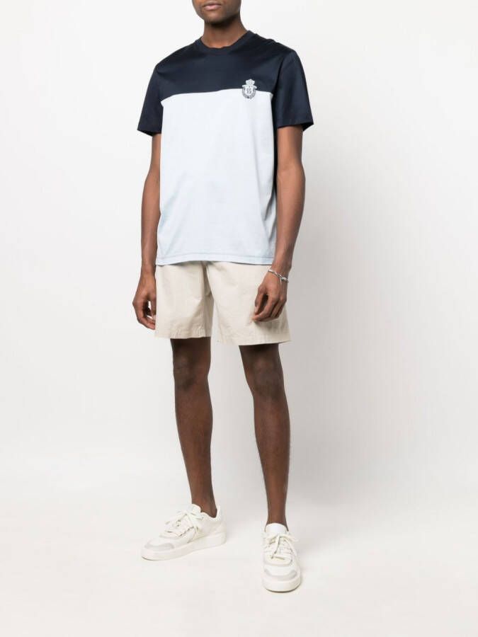 Billionaire T-shirt met geborduurd logo Blauw