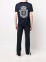 Billionaire T-shirt met geborduurd logo Blauw - Thumbnail 2