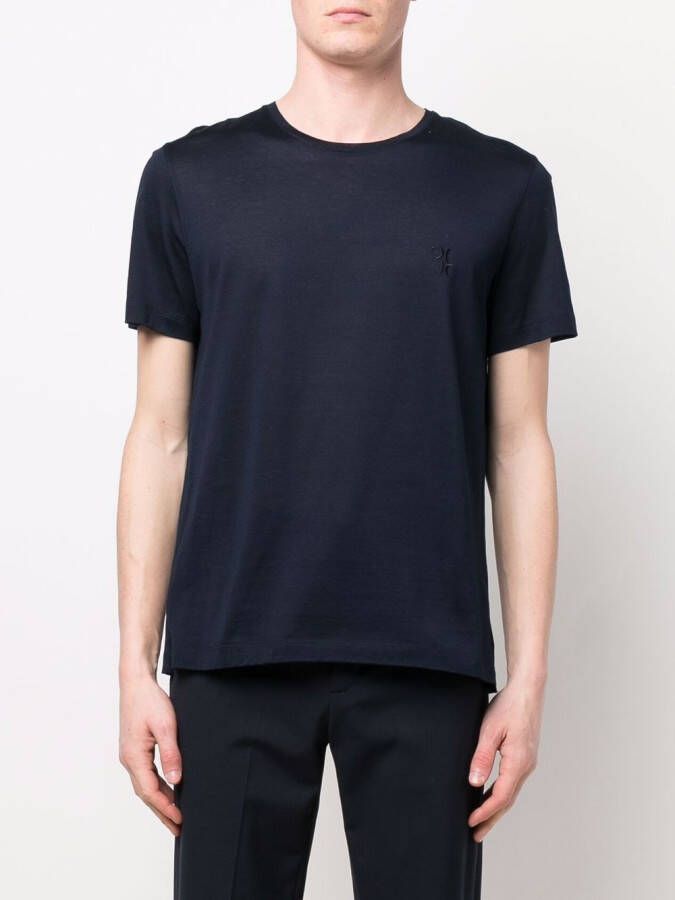 Billionaire T-shirt met geborduurd logo Blauw