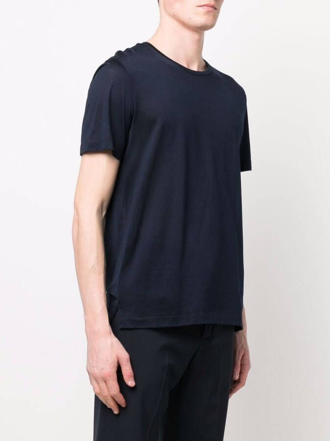 Billionaire T-shirt met geborduurd logo Blauw