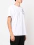 Billionaire T-shirt met geborduurd logo Wit - Thumbnail 3