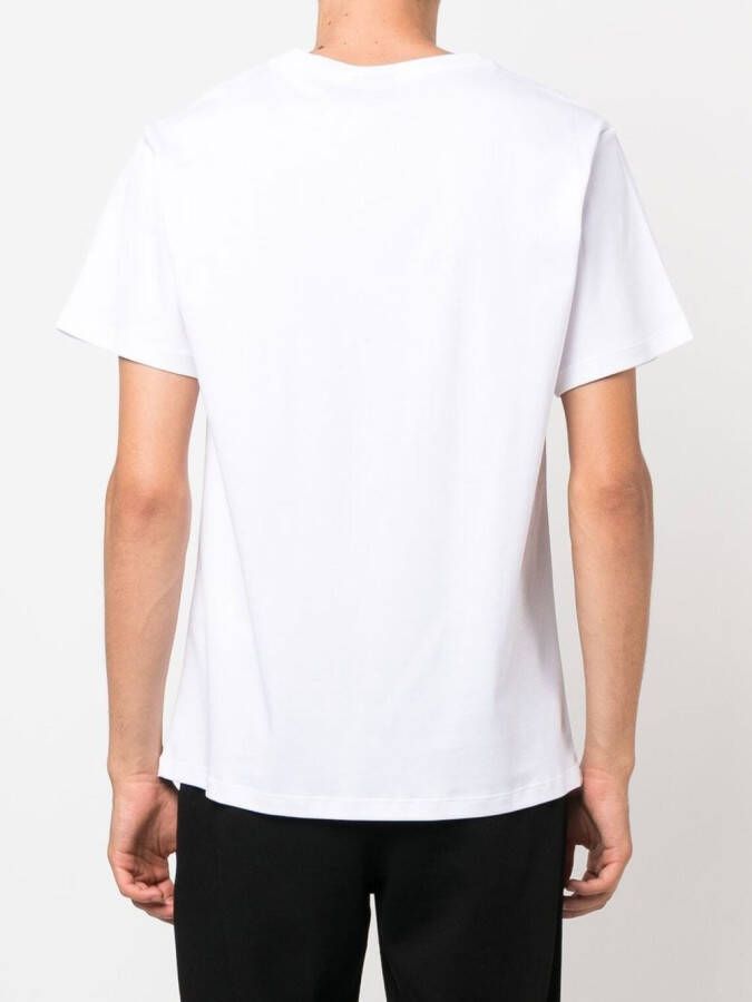 Billionaire T-shirt met geborduurd logo Wit