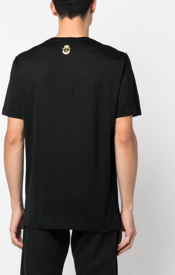 Billionaire T-shirt met grafische print Zwart