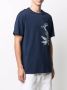 Billionaire T-shirt met krokodillenprint Blauw - Thumbnail 3