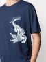Billionaire T-shirt met krokodillenprint Blauw - Thumbnail 5