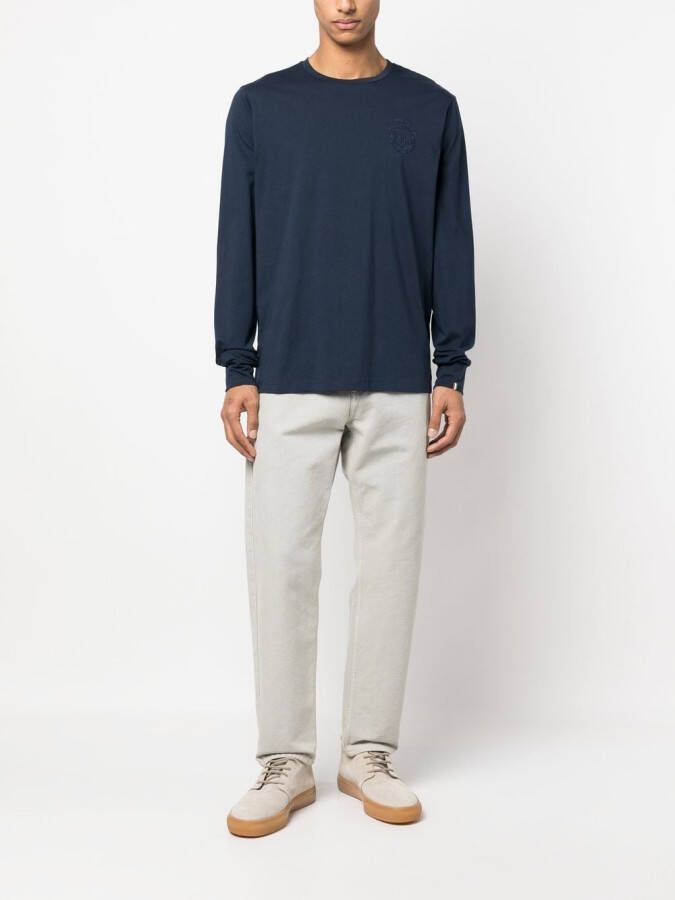Billionaire T-shirt met lange mouwen Blauw