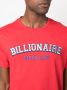 Billionaire T-shirt met logoprint Rood - Thumbnail 5