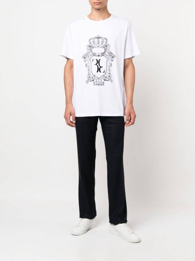 Billionaire T-shirt met logoprint Wit