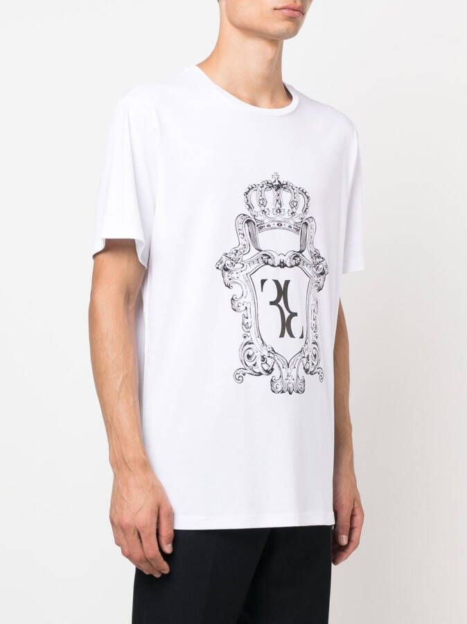 Billionaire T-shirt met logoprint Wit
