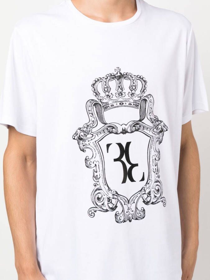 Billionaire T-shirt met logoprint Wit