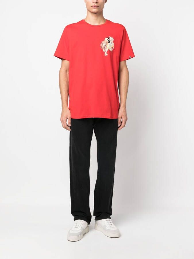 Billionaire T-shirt met ronde hals Rood