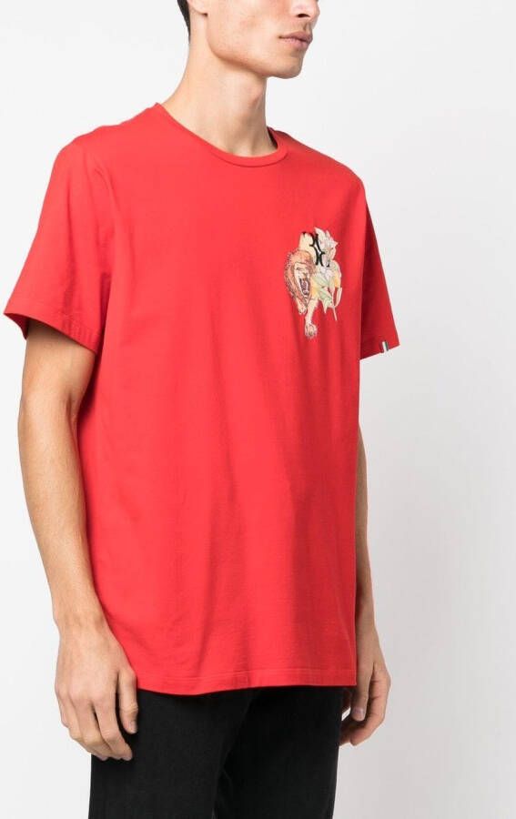Billionaire T-shirt met ronde hals Rood