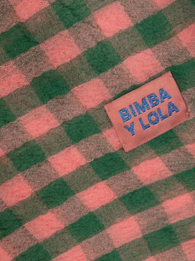 Bimba y Lola Geruite sjaal Roze