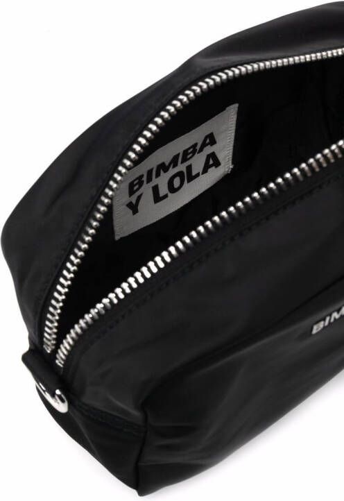 Bimba y Lola Schoudertas met logoplakkaat Zwart