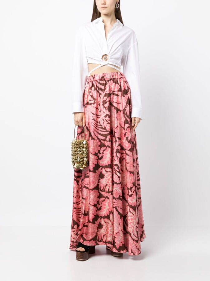Biyan Asymmetrische maxi-rok Roze