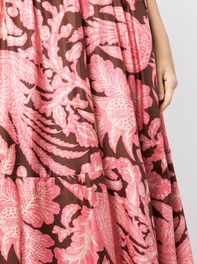 Biyan Asymmetrische maxi-rok Roze