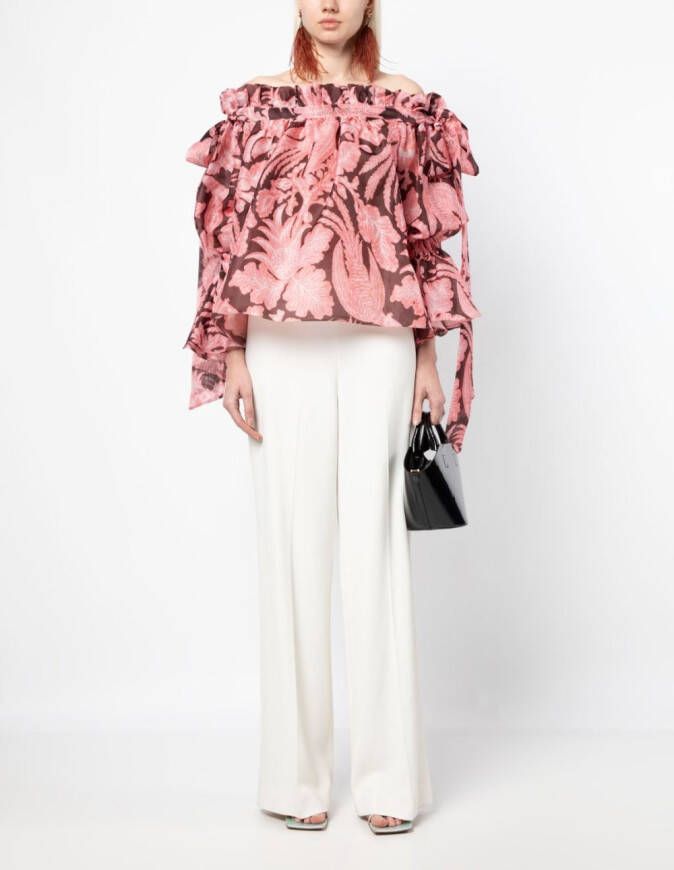 Biyan Blouse met bloemenprint Roze