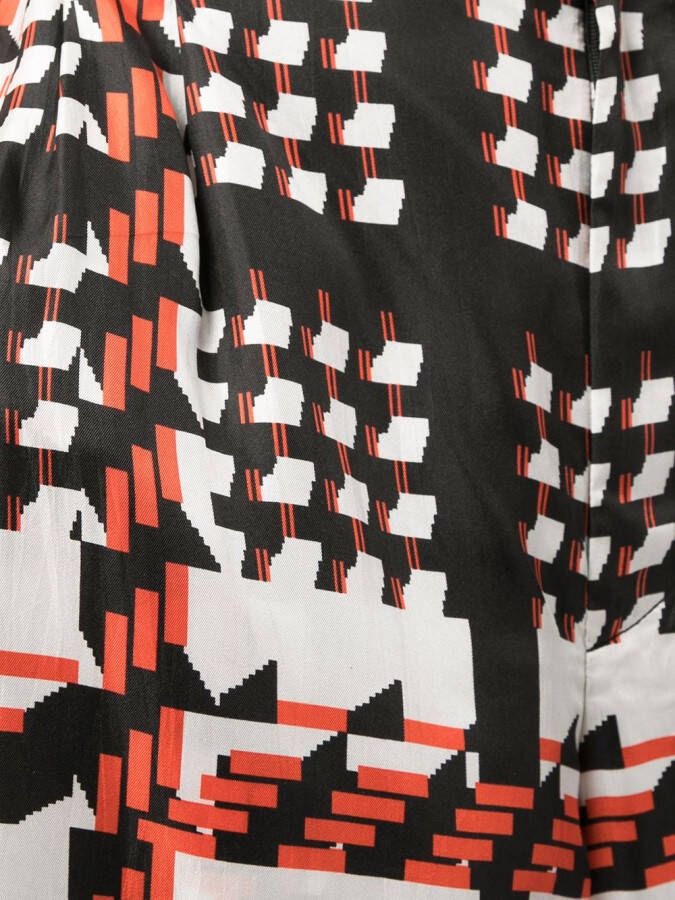 Biyan Broek met wijde pijpen Zwart