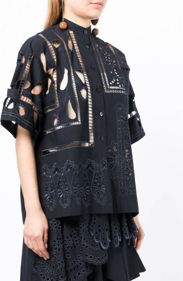 Biyan Uitgesneden blouse Blauw