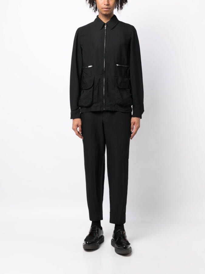Black Comme Des Garçons Broek met toelopende pijpen Zwart