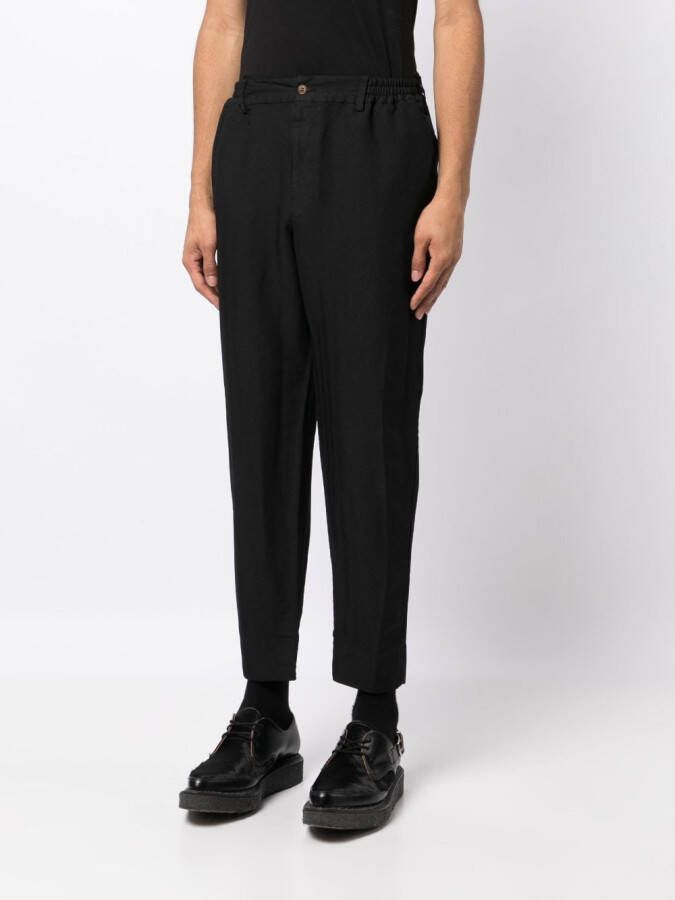 Black Comme Des Garçons Broek met toelopende pijpen Zwart