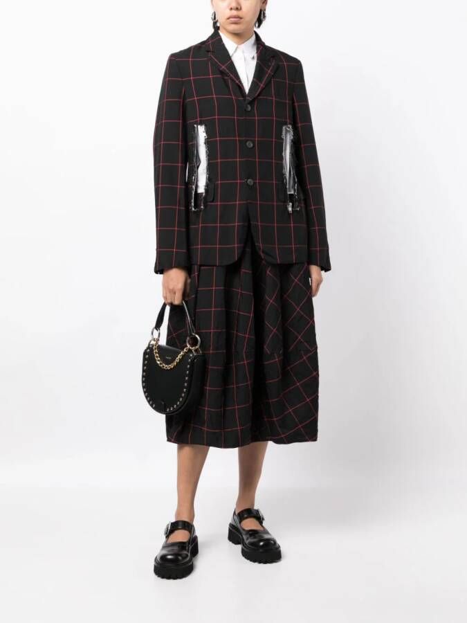 Black Comme Des Garçons Blazer met gekerfde revers Zwart