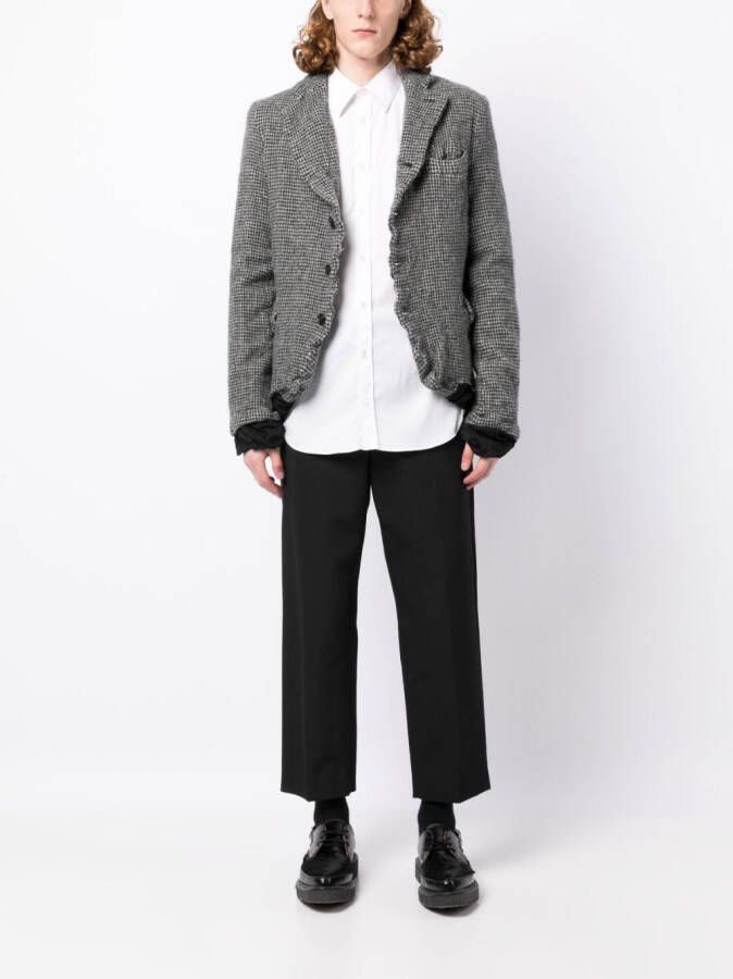 Black Comme Des Garçons Geruite blazer Grijs