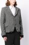 Black Comme Des Garçons Geruite blazer Grijs - Thumbnail 3