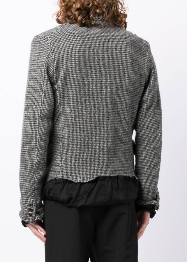Black Comme Des Garçons Geruite blazer Grijs